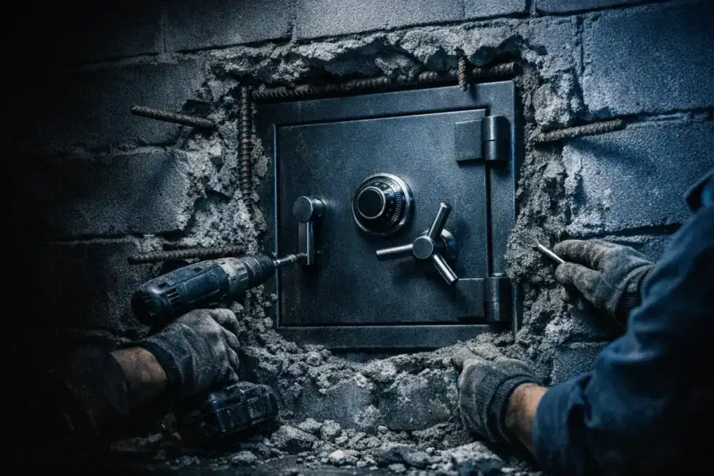 Cajas fuertes empotrables en pared en Madrid